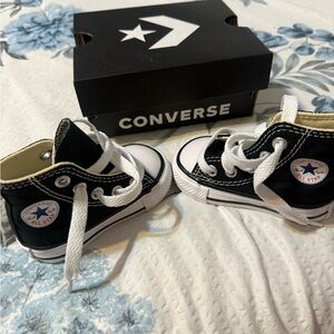 Converse Kids Black and White High-Top Sneakers
